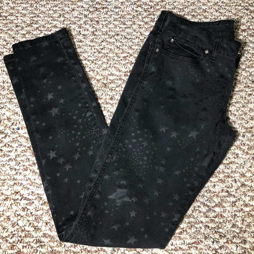 tripp black starred black skinny jeans ⭐️ - Picture 1 of 8